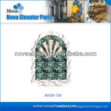 Panoramique Ascenseur Cabine PVC Plancher avec motif, ascenseur pièces de rechange